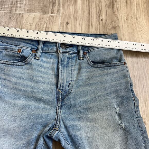 American Eagle Airflex + Temp Tech Athletic Skinny Distressed Jeans Size W28 L28 - Picture 3 of 12